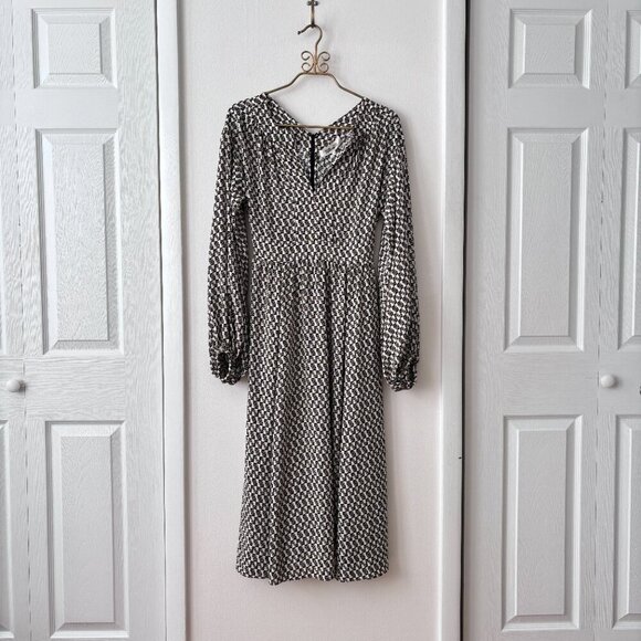 Diane Von Furstenberg Hecuba Twill Blend Midi Dress - Picture 4 of 9